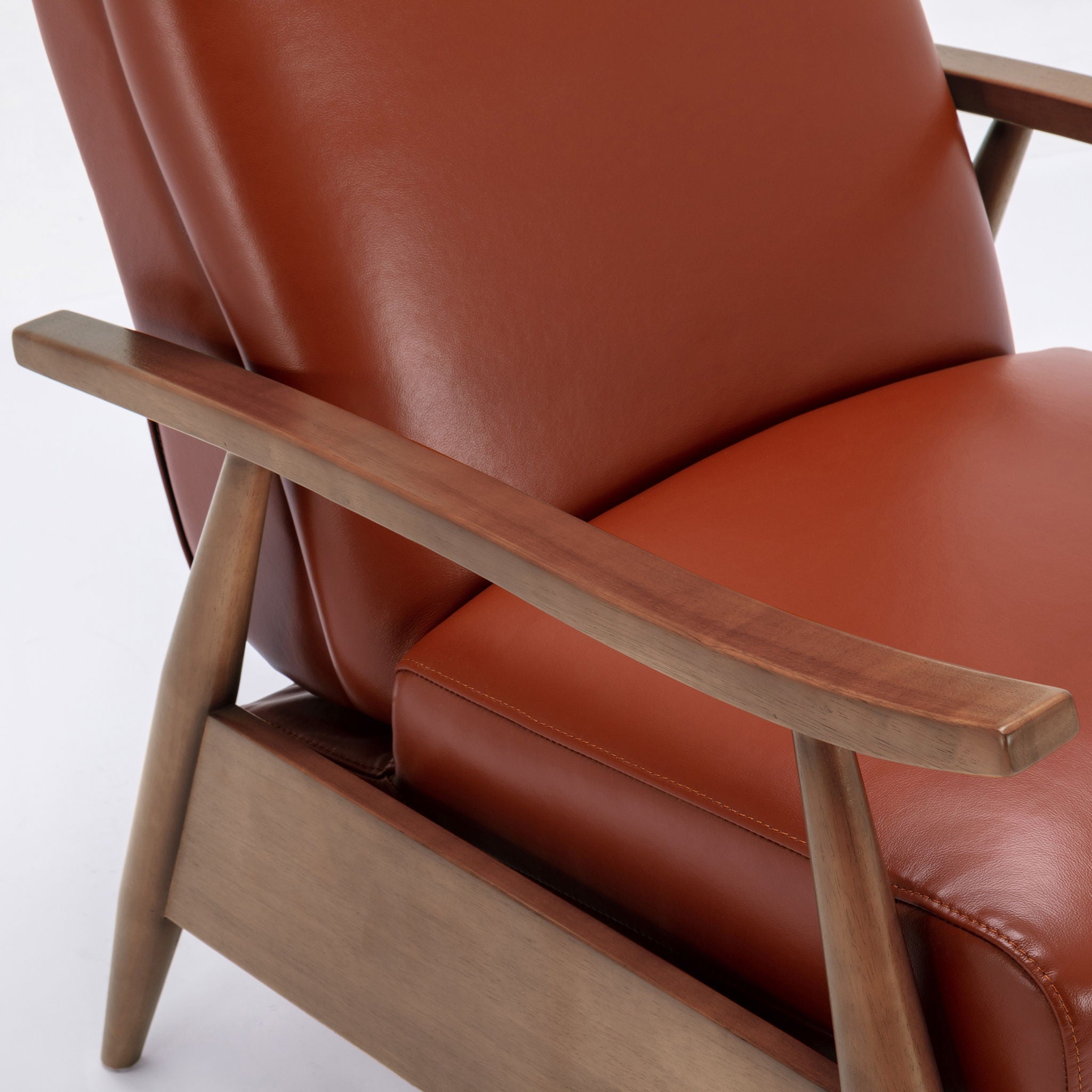Brixton - Compact Push-Back Recliner Chair with Cushioned Headrest