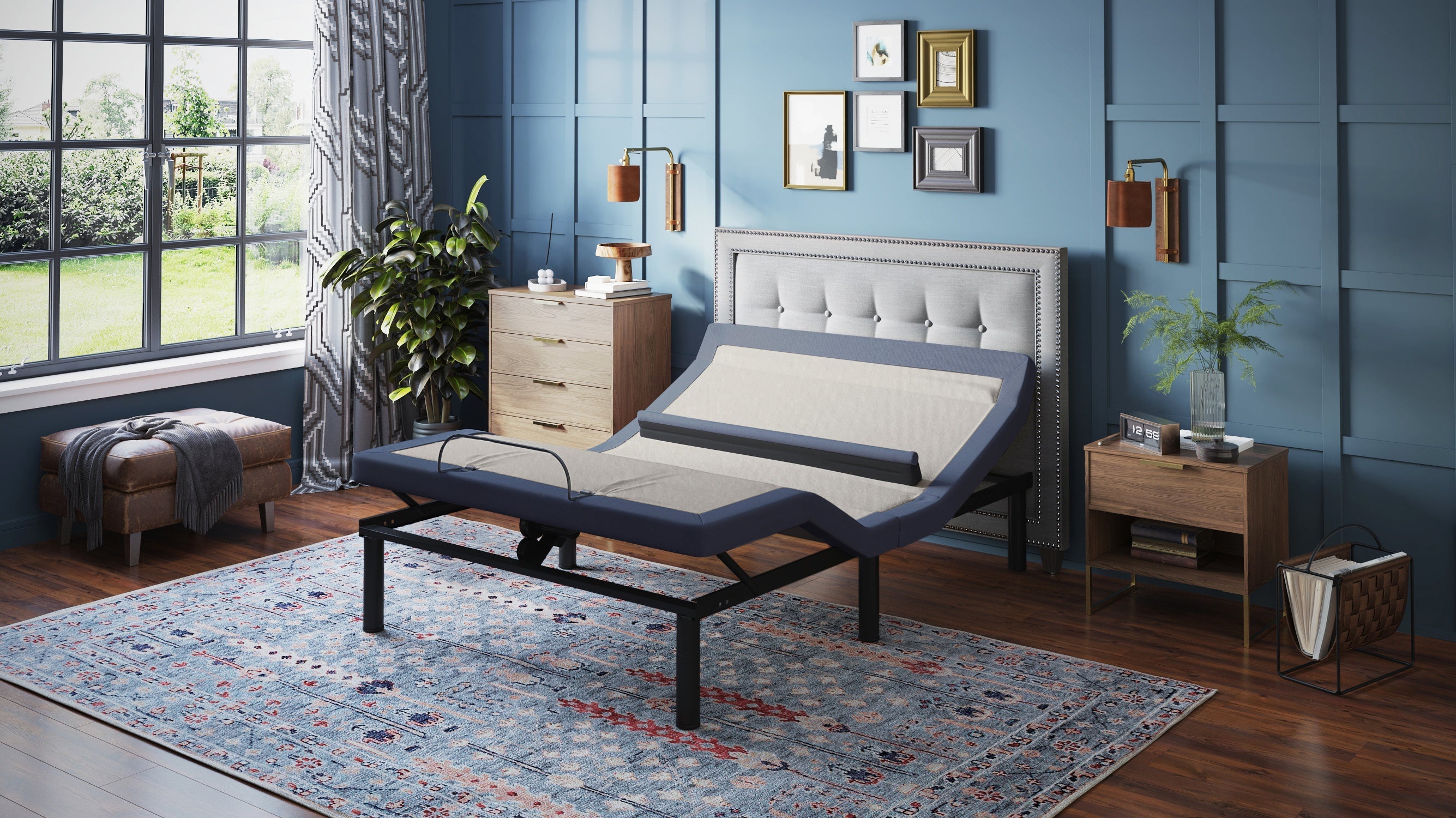 BT6500 Twin XL Adjustable Bed Base With Head/Foot Tilt and Lumbar Position Adjustment