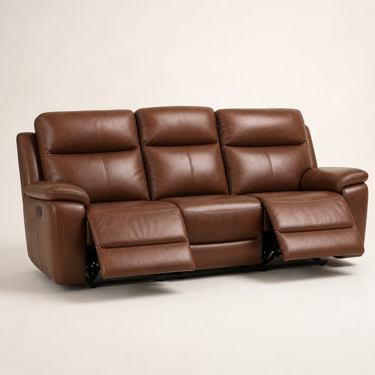 La-Z-Boy Pinnacle 3-Seat Power Reclining Sofa — Top-Grain Leather with USB Charging