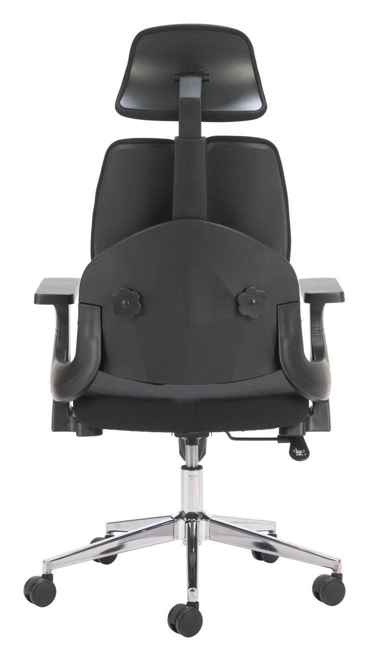 Black Mesh Fabric Office Chair – view 3