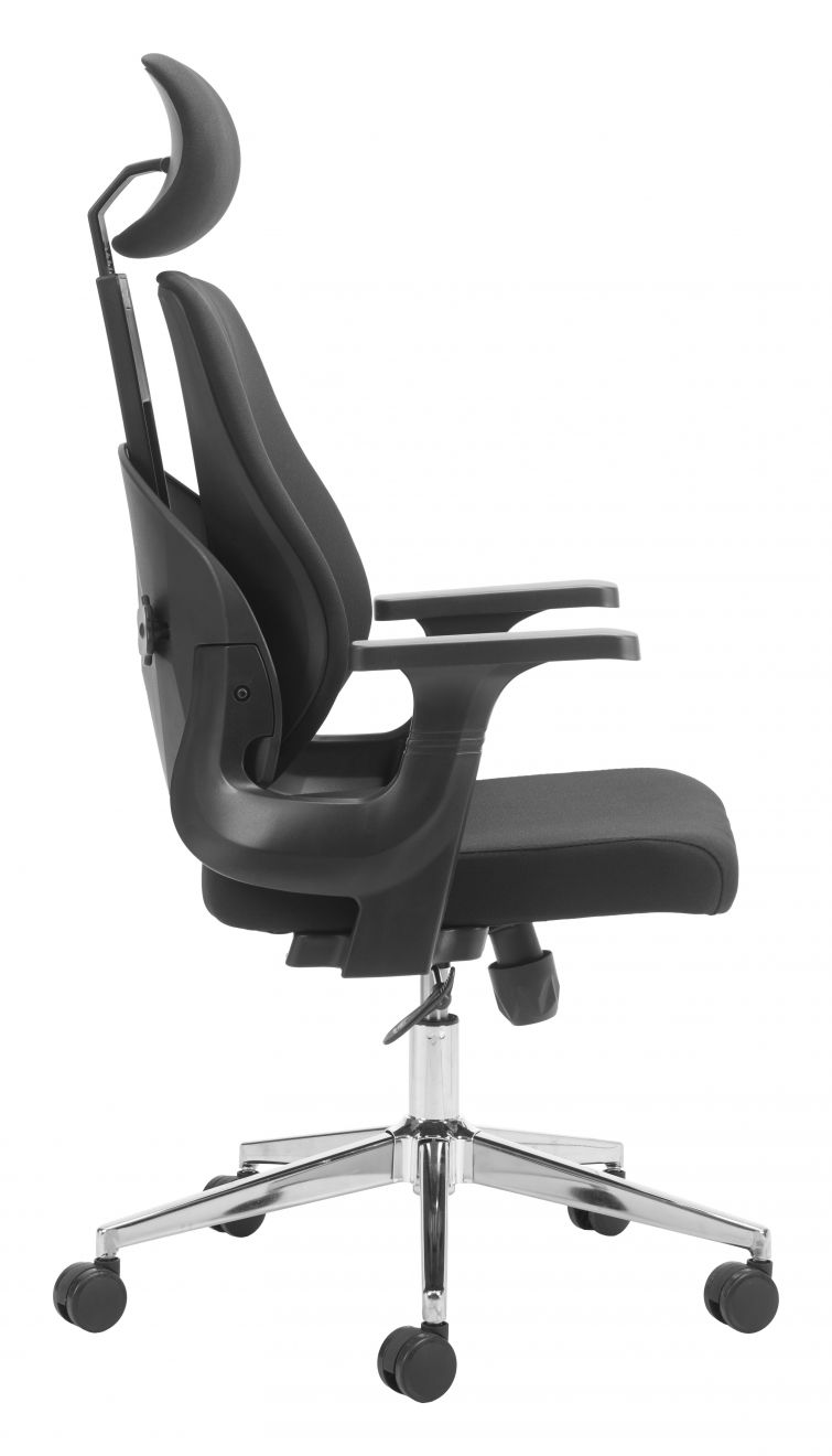 Black Mesh Fabric Office Chair – view 5