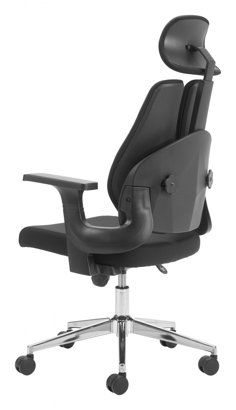 Black Mesh Fabric Office Chair – view 6