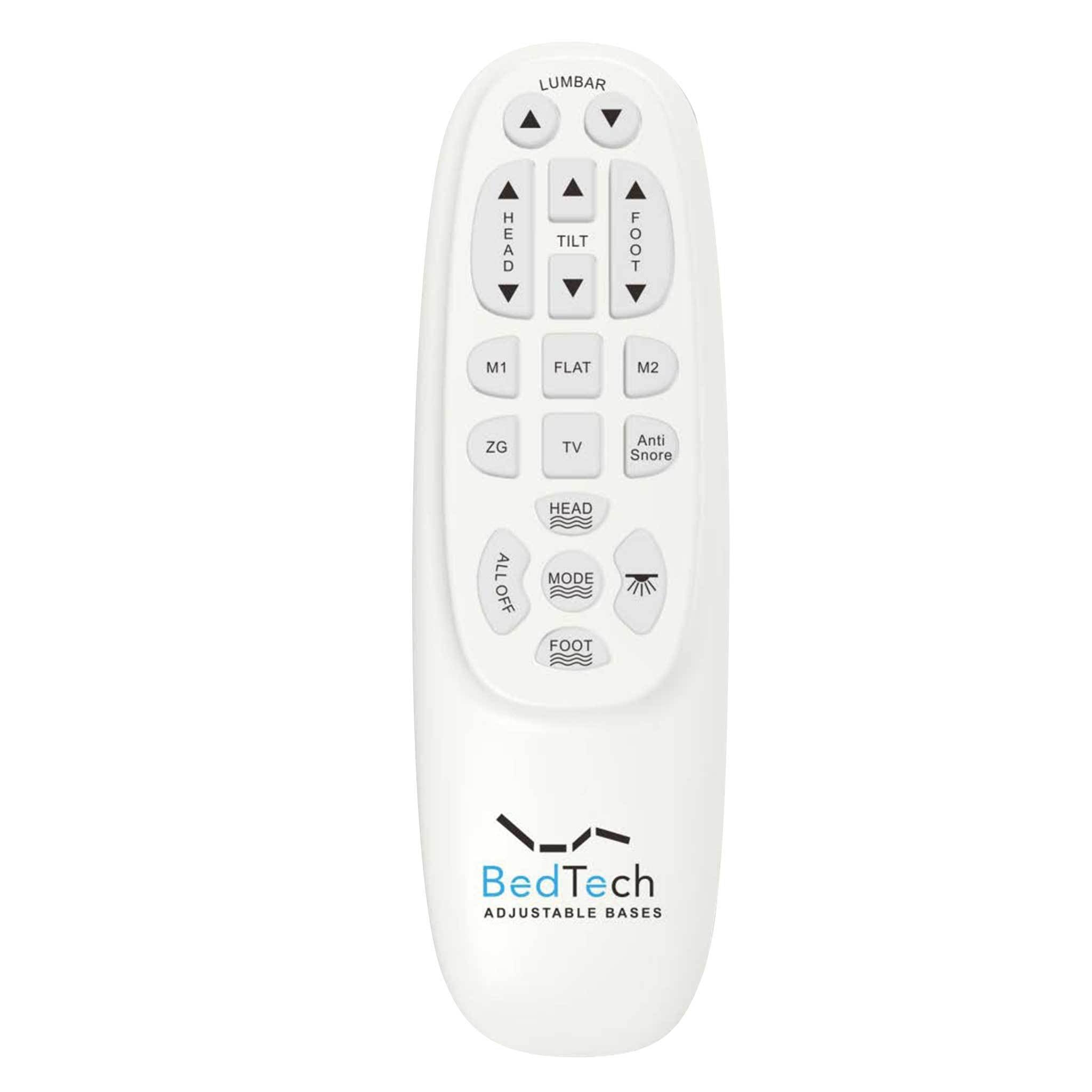 BT6500 Twin XL Adjustable Bed Base With Head/Foot Tilt and Lumbar Position Adjustment