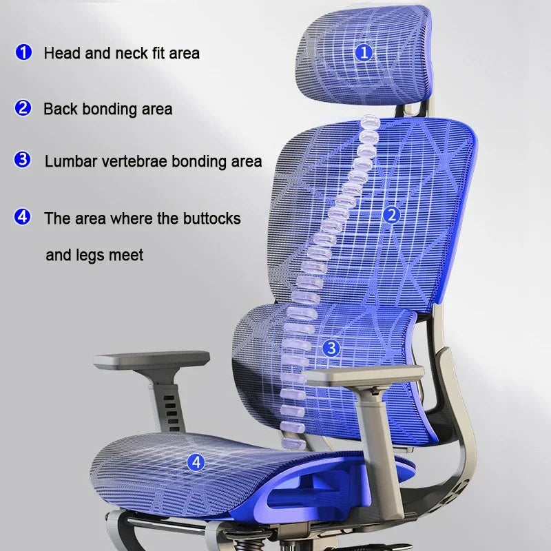 Ergonomic Adjustable Gaming Office Chair - Rose – view 4