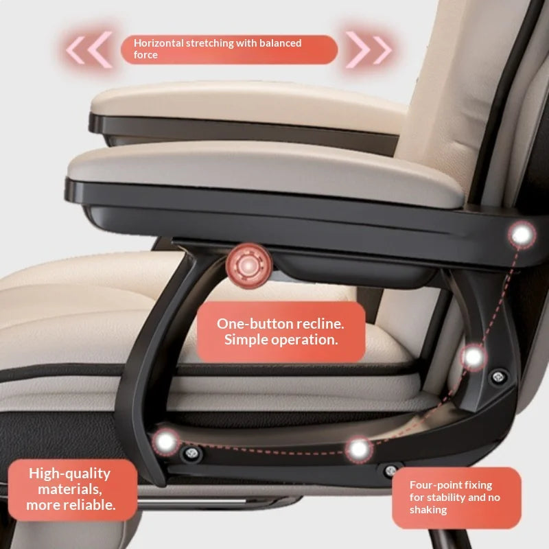 Ergonomic Bow-Shaped Computer Gaming Chair – view 3