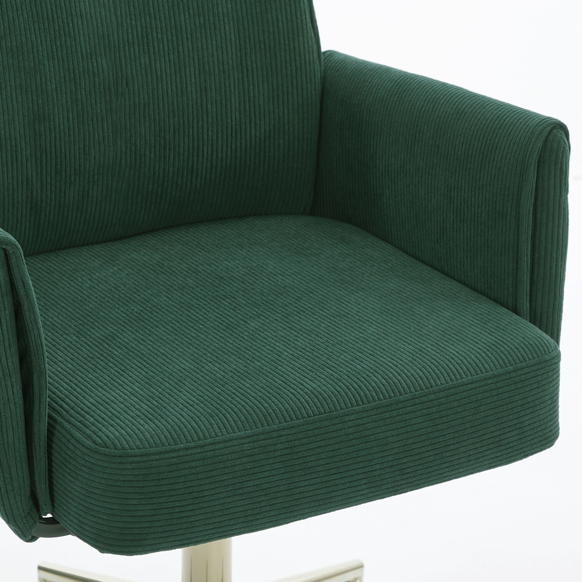 Ergonomic Mid-Back Office Chair with Gold Base – view 9