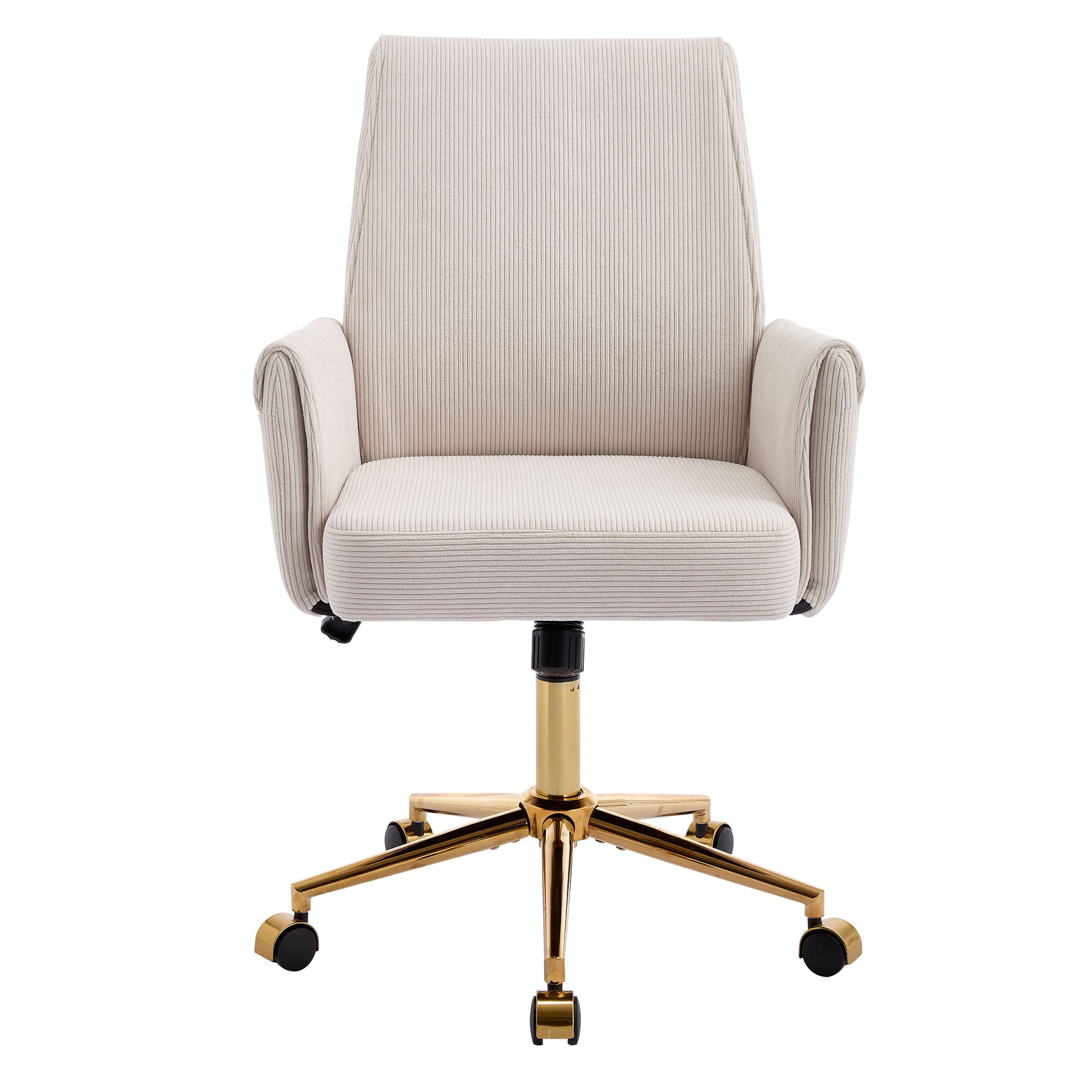 Ergonomic Mid-Back Office Chair with Striped Fabric – view 3