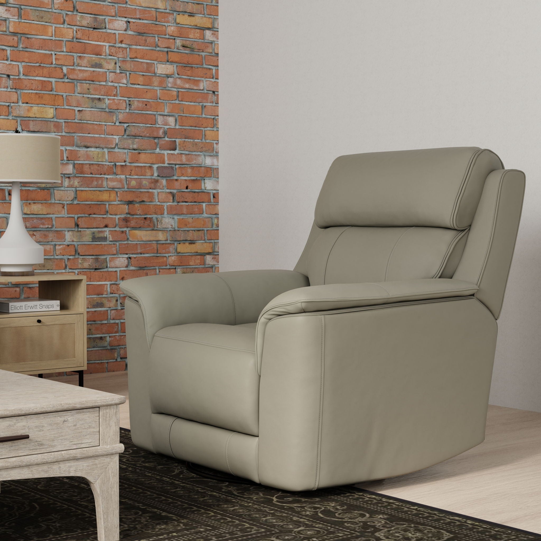 Linden Swivel Glider Recliner Chair – view 5