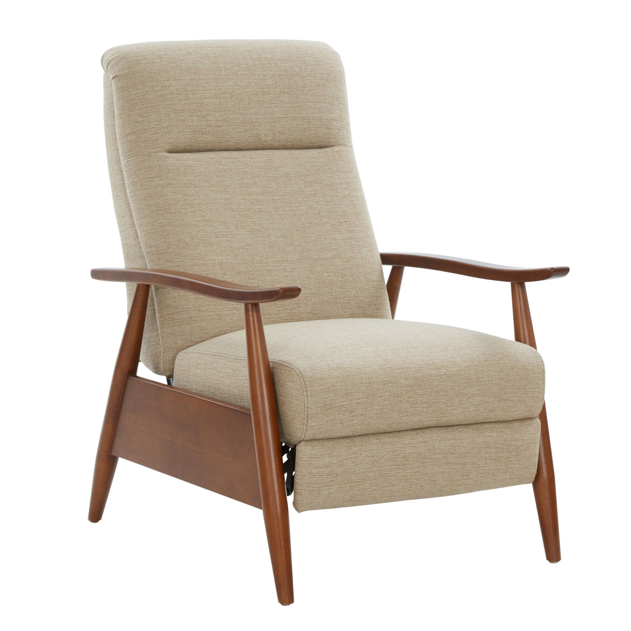 Brixton - Compact Push-Back Recliner Chair with Cushioned Headrest