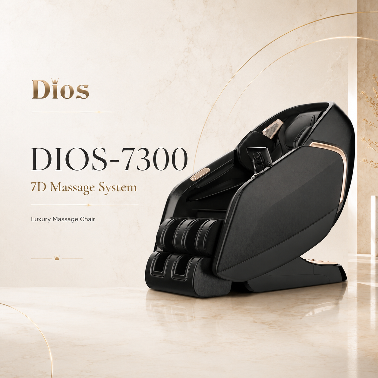 Kahuna DIOS 7300 – 7D AI Dual Core (4D+3D) Massage Chair with Air Float System & 3D Calf Kneading