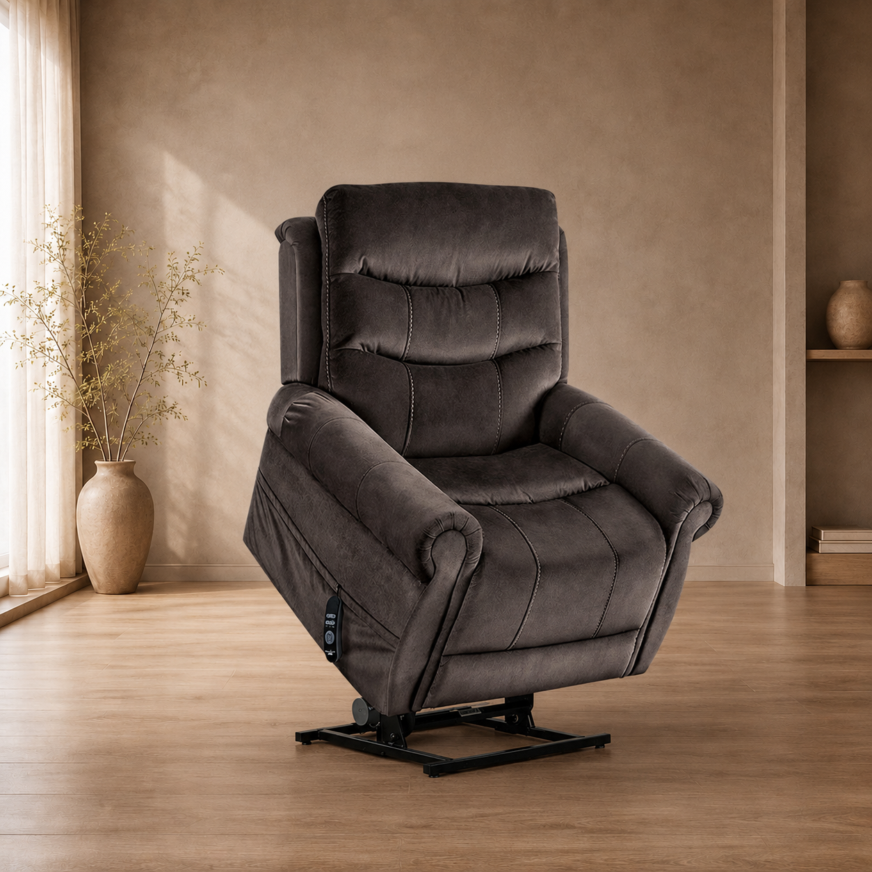 Devon Fabric Power Lift Recliner
