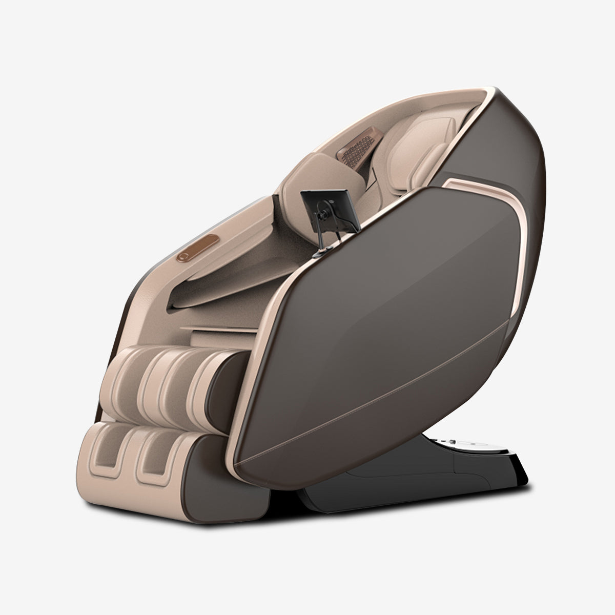 Kahuna DIOS 7300 7D massage chair in beige, front view