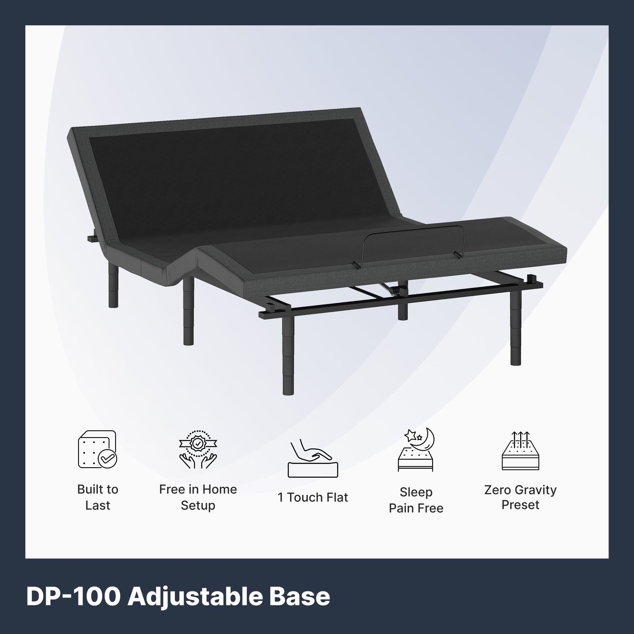 DP100 Adjustable Bed Frame – view 2