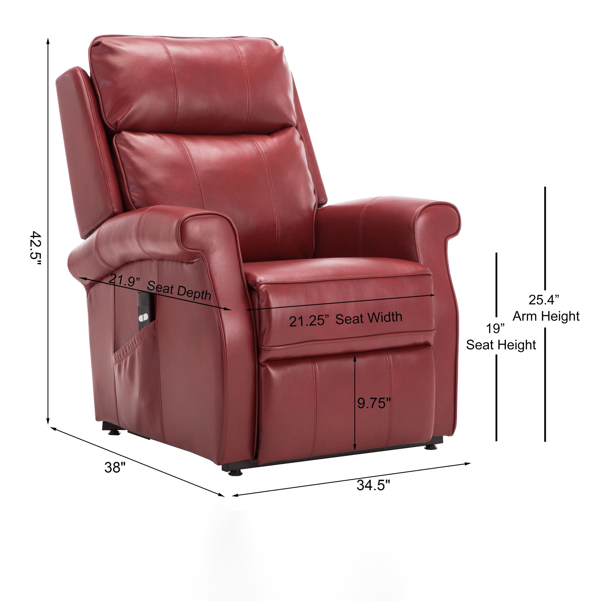 Easton Power Lift Recliner Chair – view 20