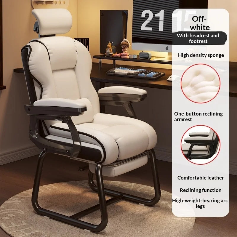 Ergonomic Bow-Shaped Computer Gaming Chair