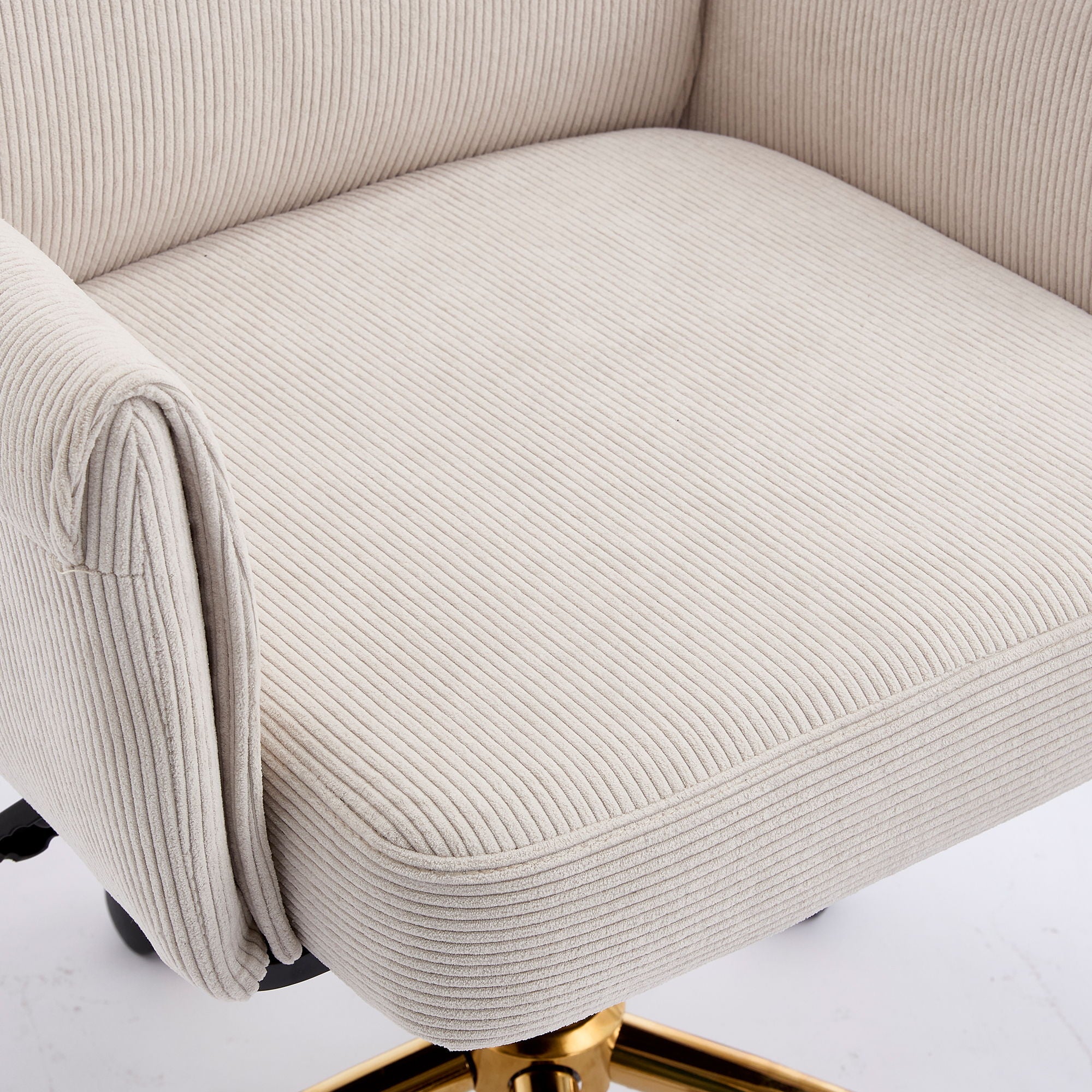 Ergonomic Mid-Back Office Chair with Striped Fabric – view 10