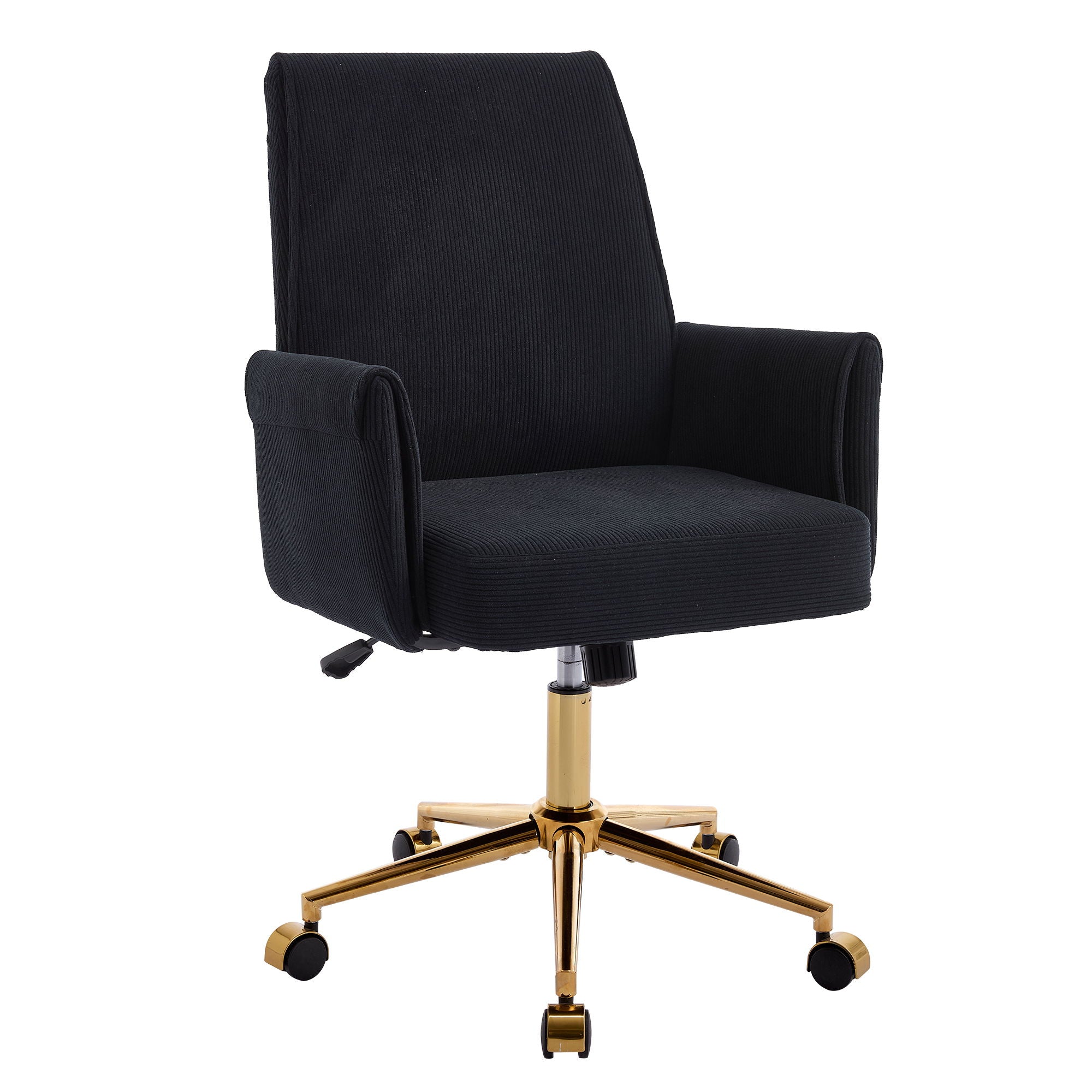 Ergonomic Mid-Back Office Chair with Striped Fabric – view 2