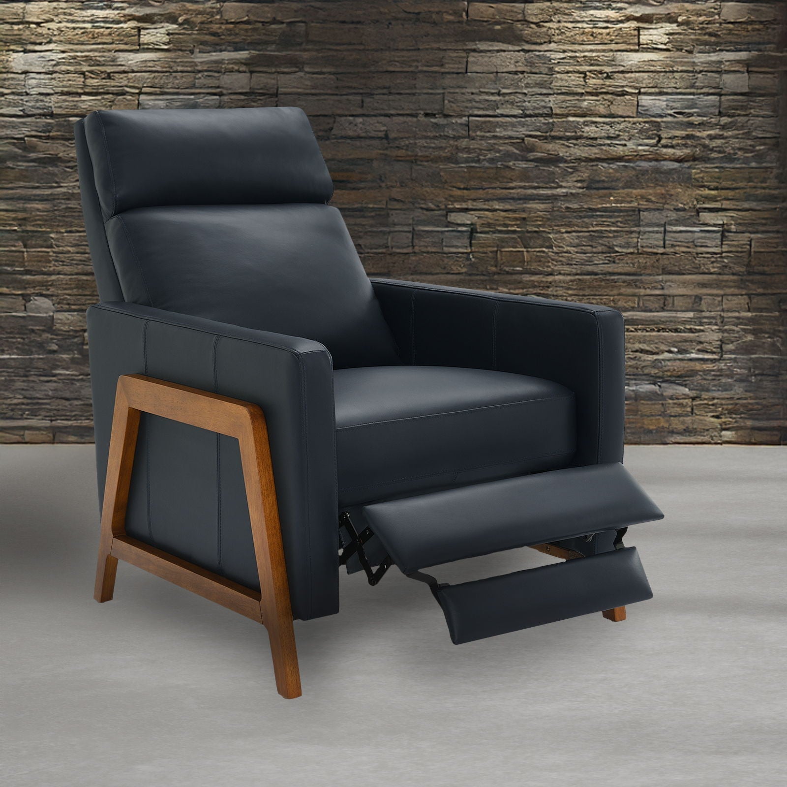 Hartley Top-Grain Leather Push-Back Recliner – view 14
