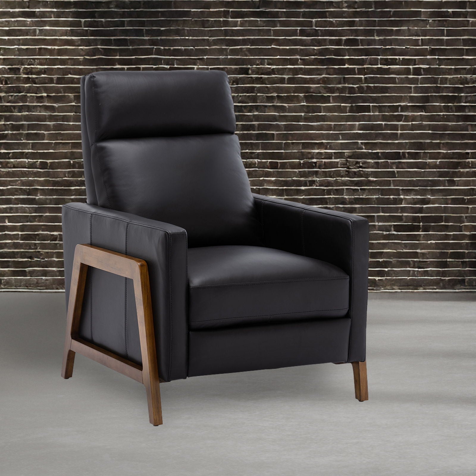 Hartley Top-Grain Leather Push-Back Recliner – view 17