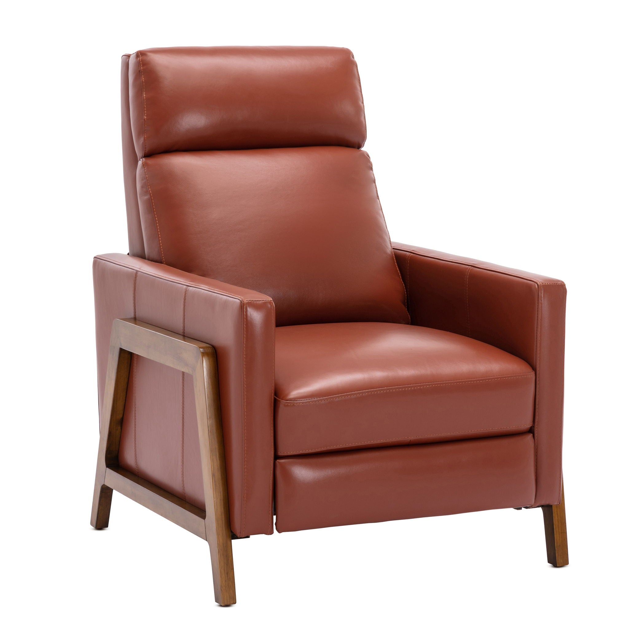 Hartley Top-Grain Leather Push-Back Recliner – view 3