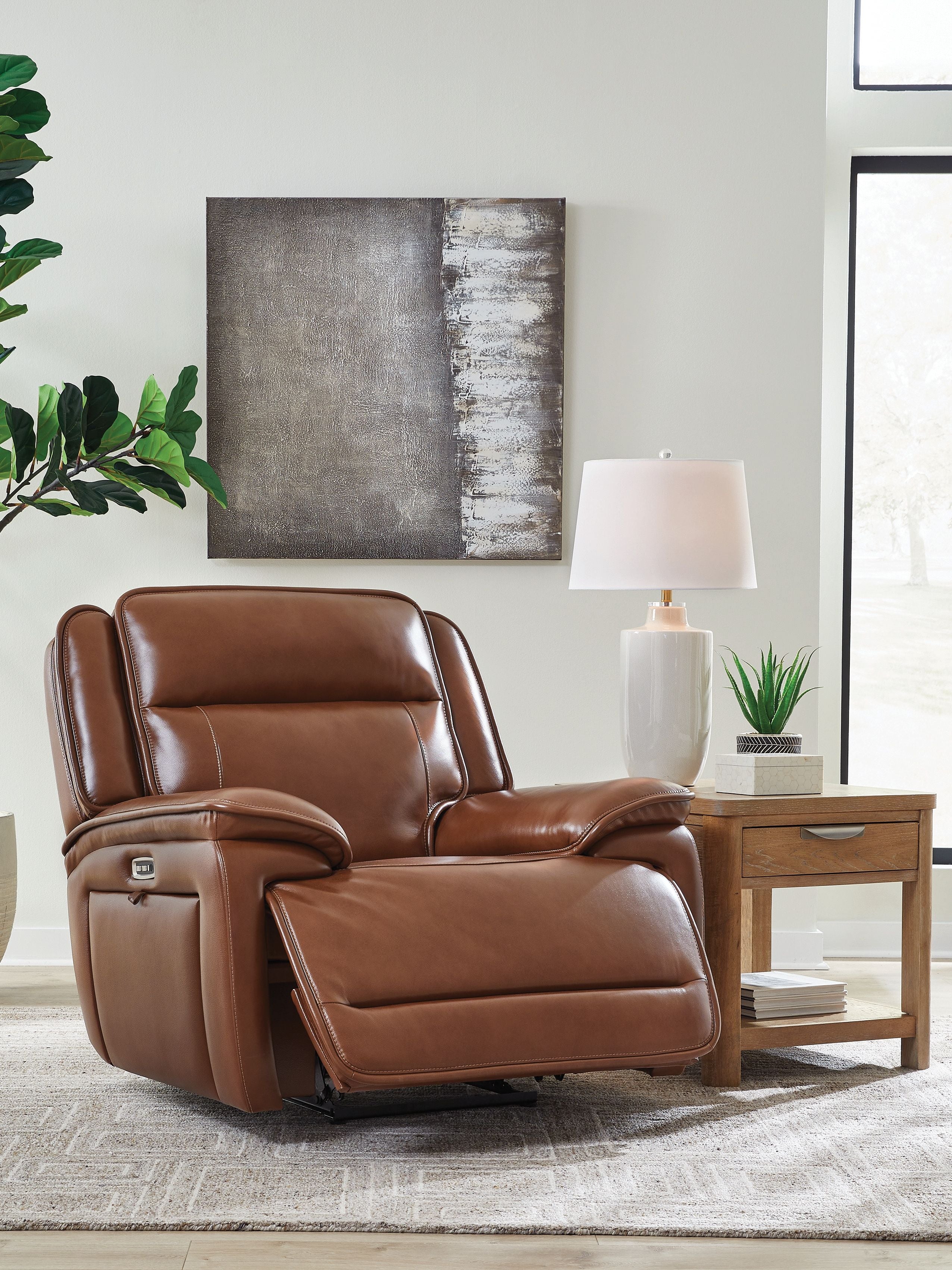 Healy Pier Power Recliner - Chocolate – view 2
