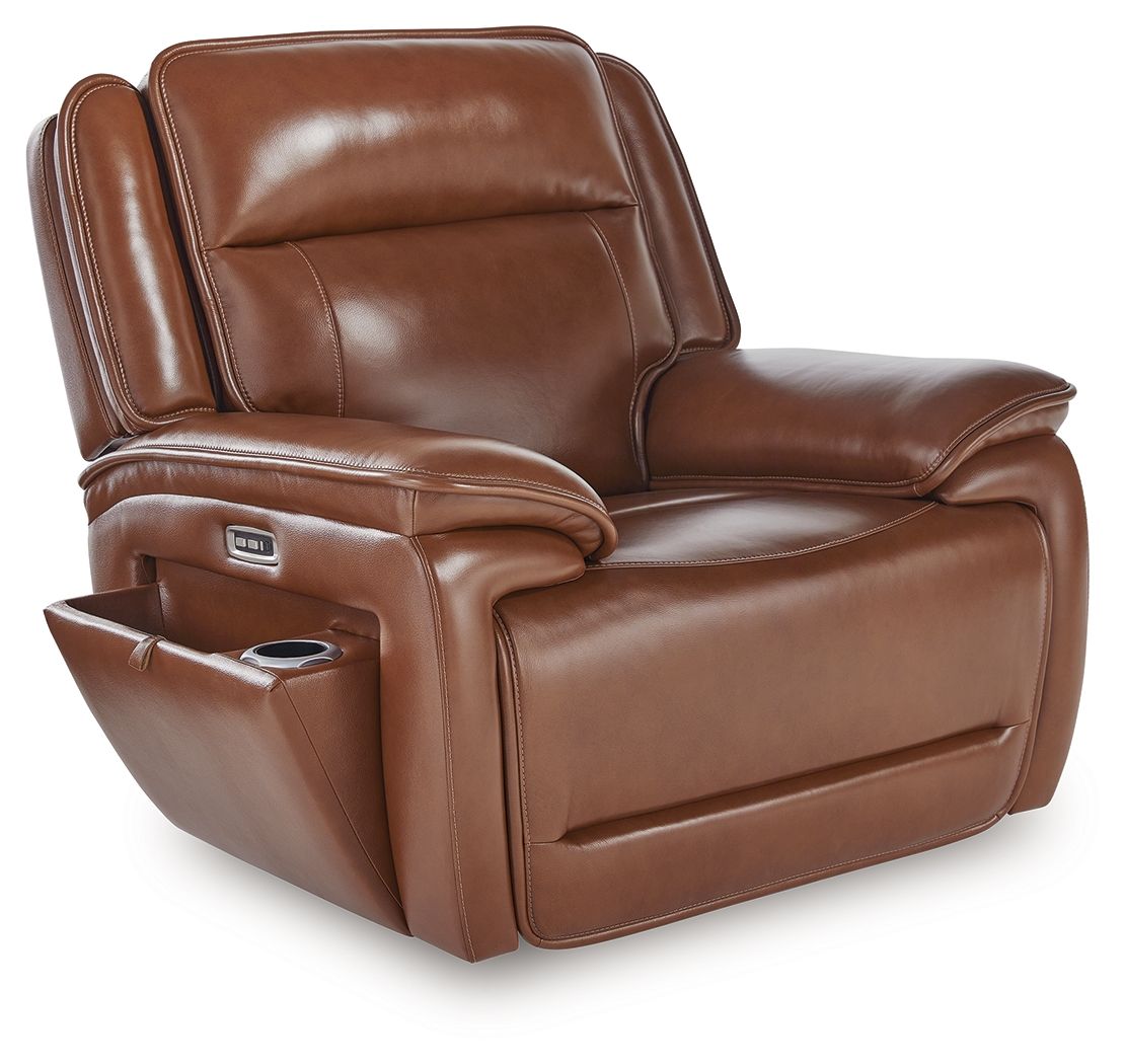 Healy Pier Power Recliner - Chocolate