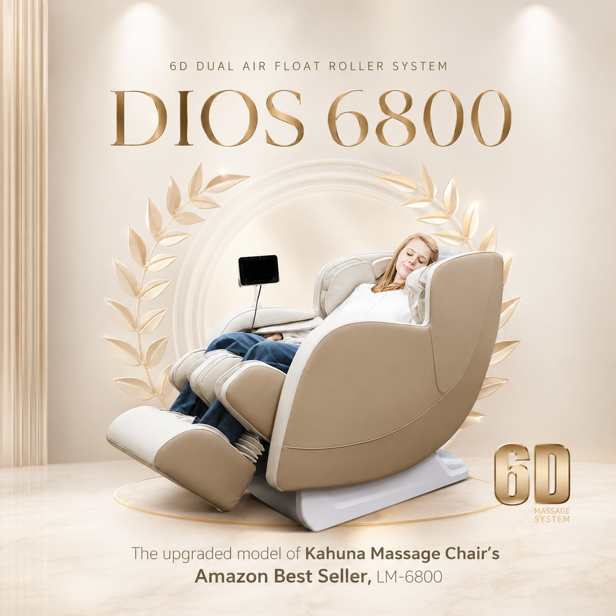 Kahuna DIOS 6800 6D Dual Core Massage Chair – view 11