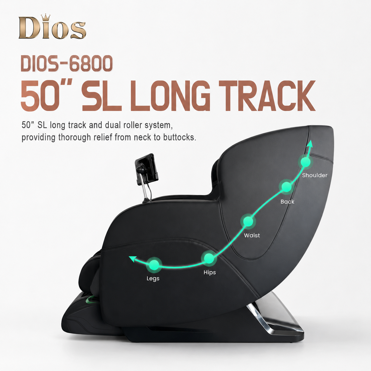 Kahuna DIOS 6800 6D Dual Core Massage Chair – view 13