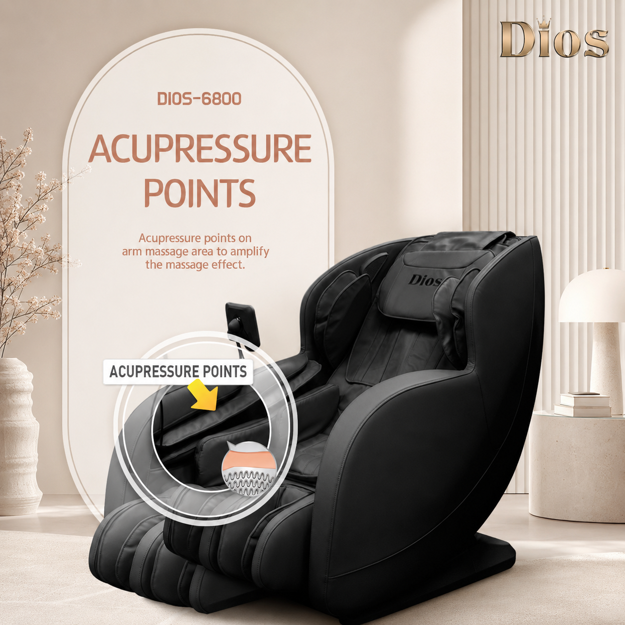 Kahuna DIOS 6800 6D Dual Core Massage Chair – view 9