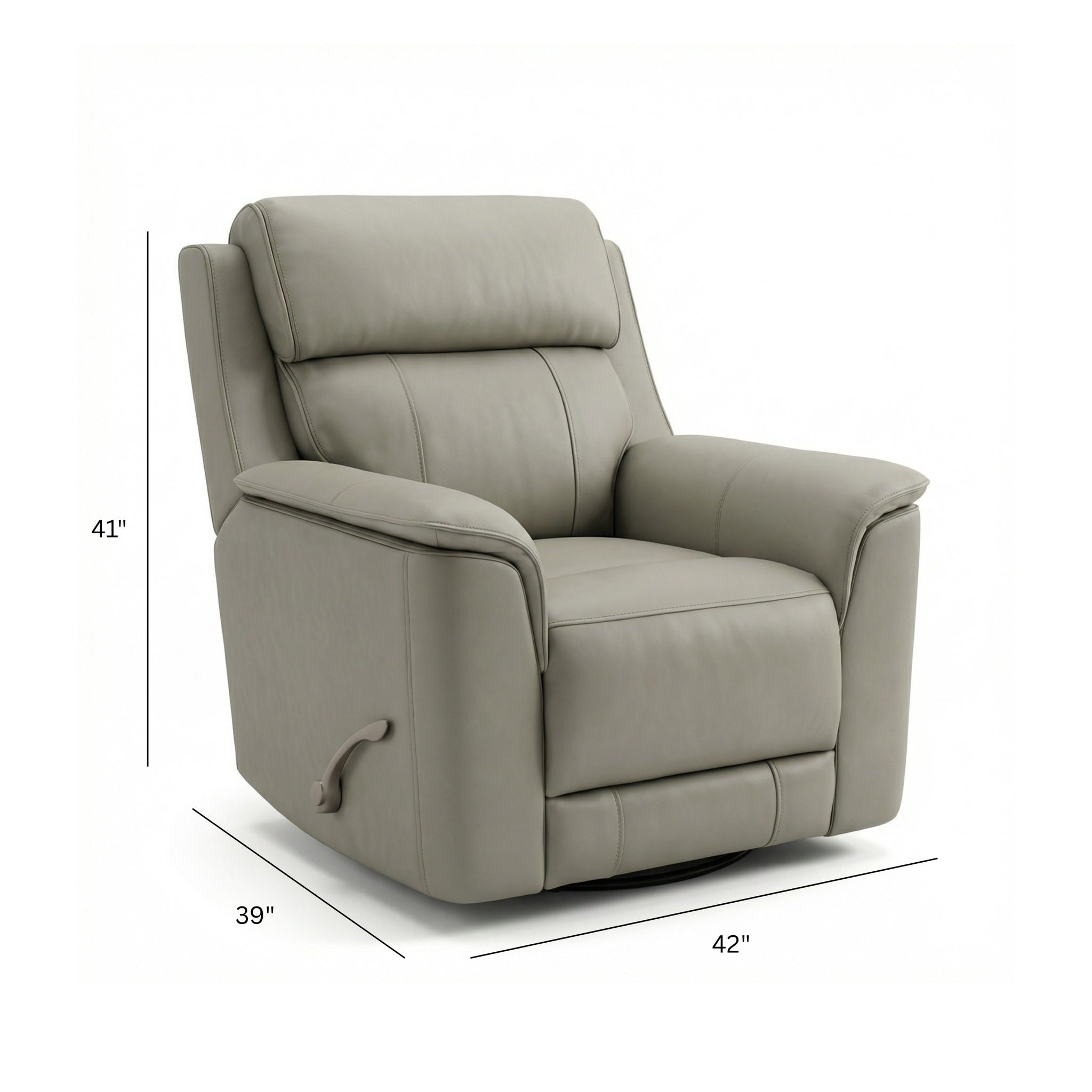Linden Swivel Glider Recliner Chair – view 14