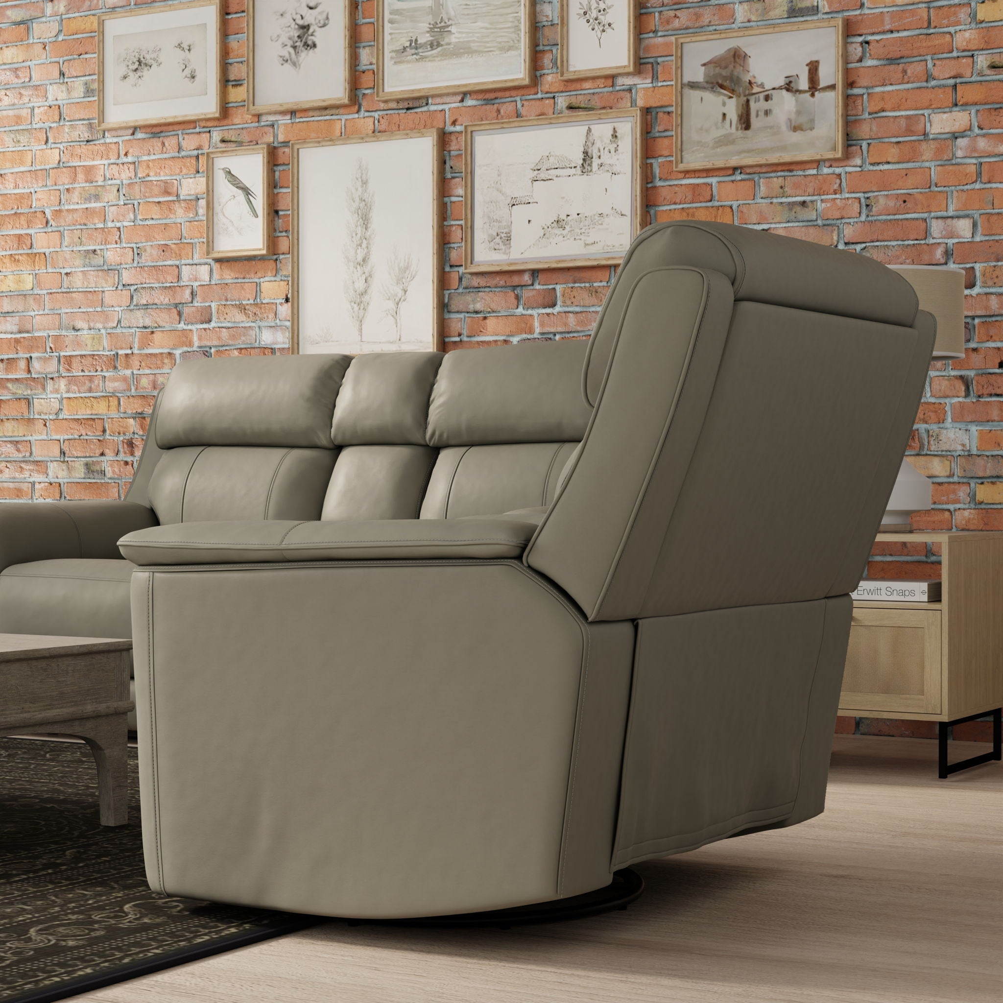 Linden Swivel Glider Recliner Chair – view 16