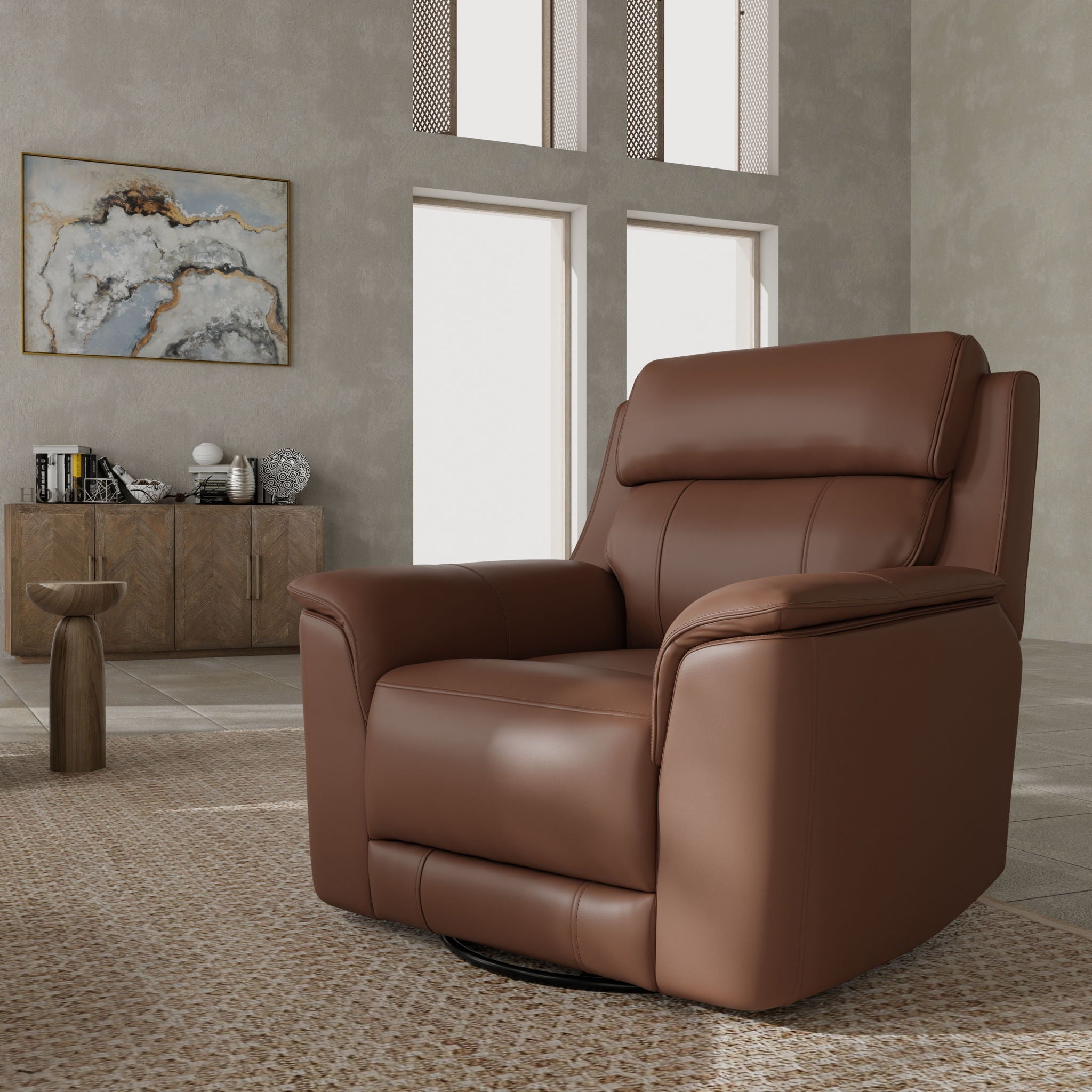 Linden Swivel Glider Recliner Chair – view 4