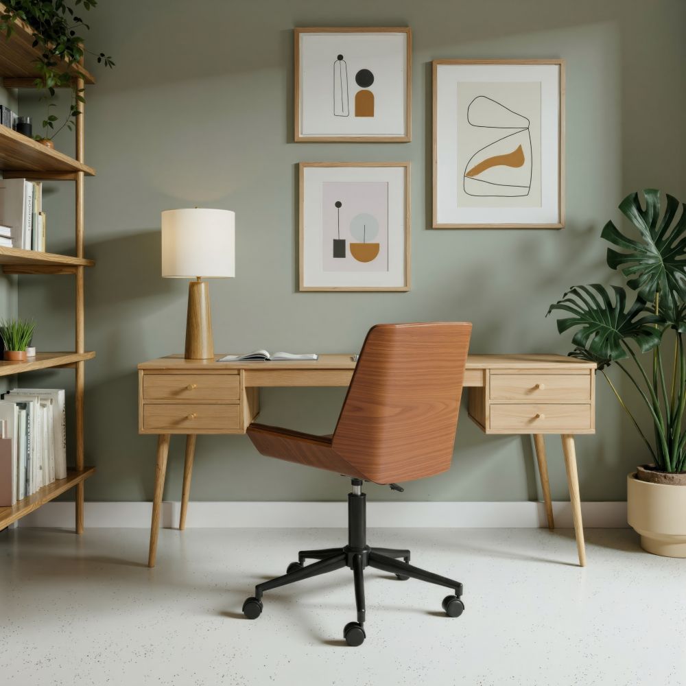 Maker Faux Leather Office Chair – view 3