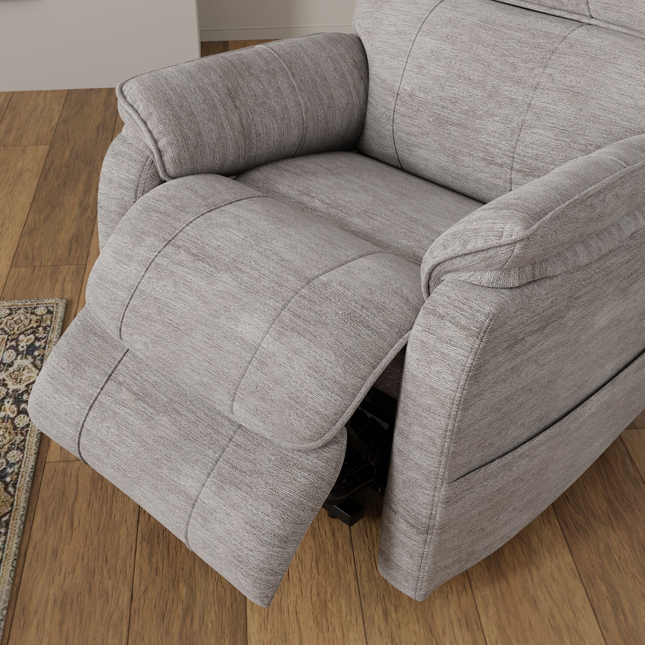 Marin Plush Fabric Power Lift Recliner – view 2