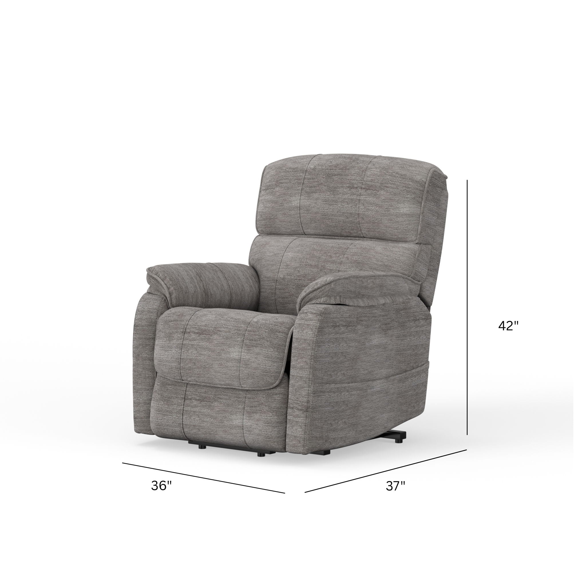 Marin Plush Fabric Power Lift Recliner – view 4