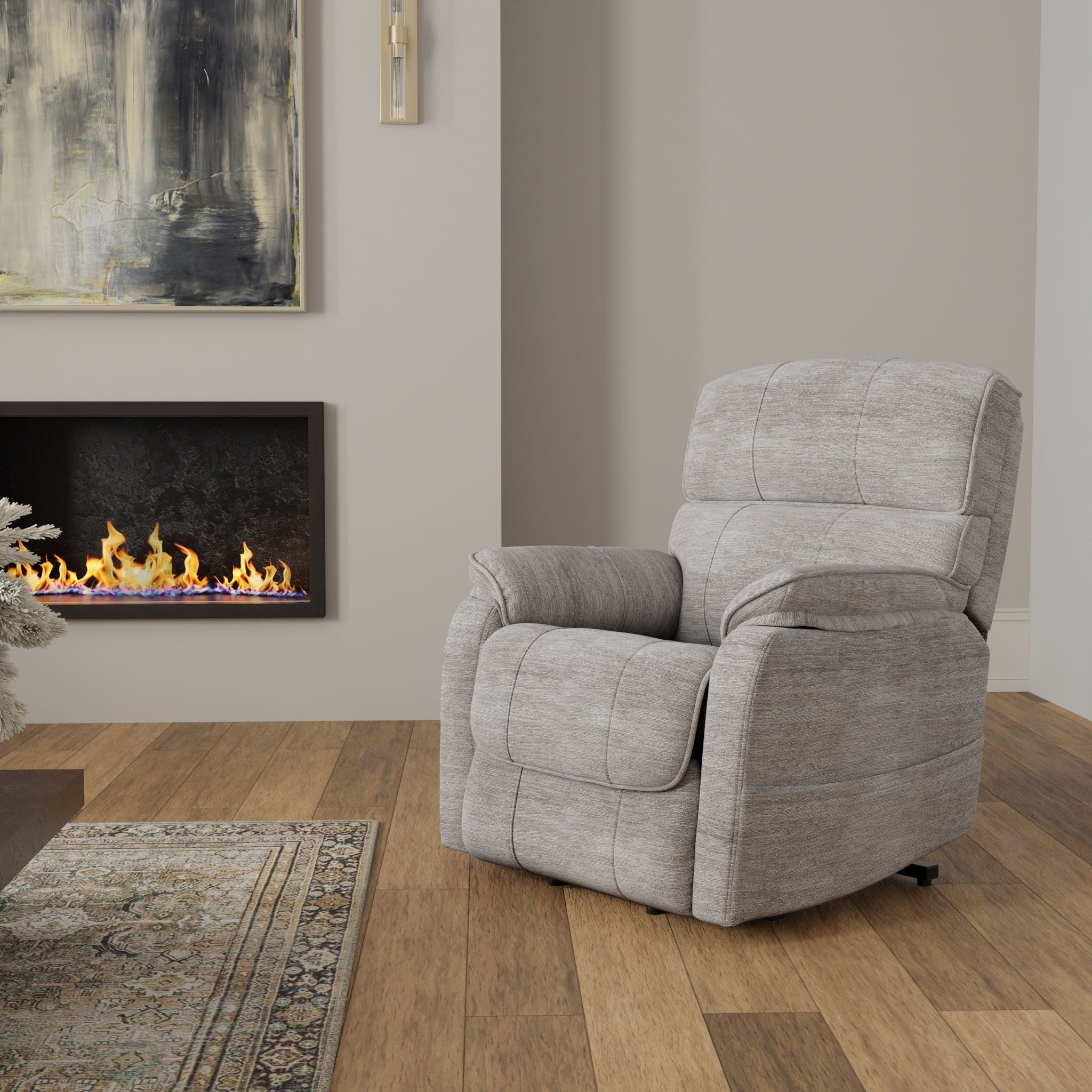 Marin Plush Fabric Power Lift Recliner – view 6