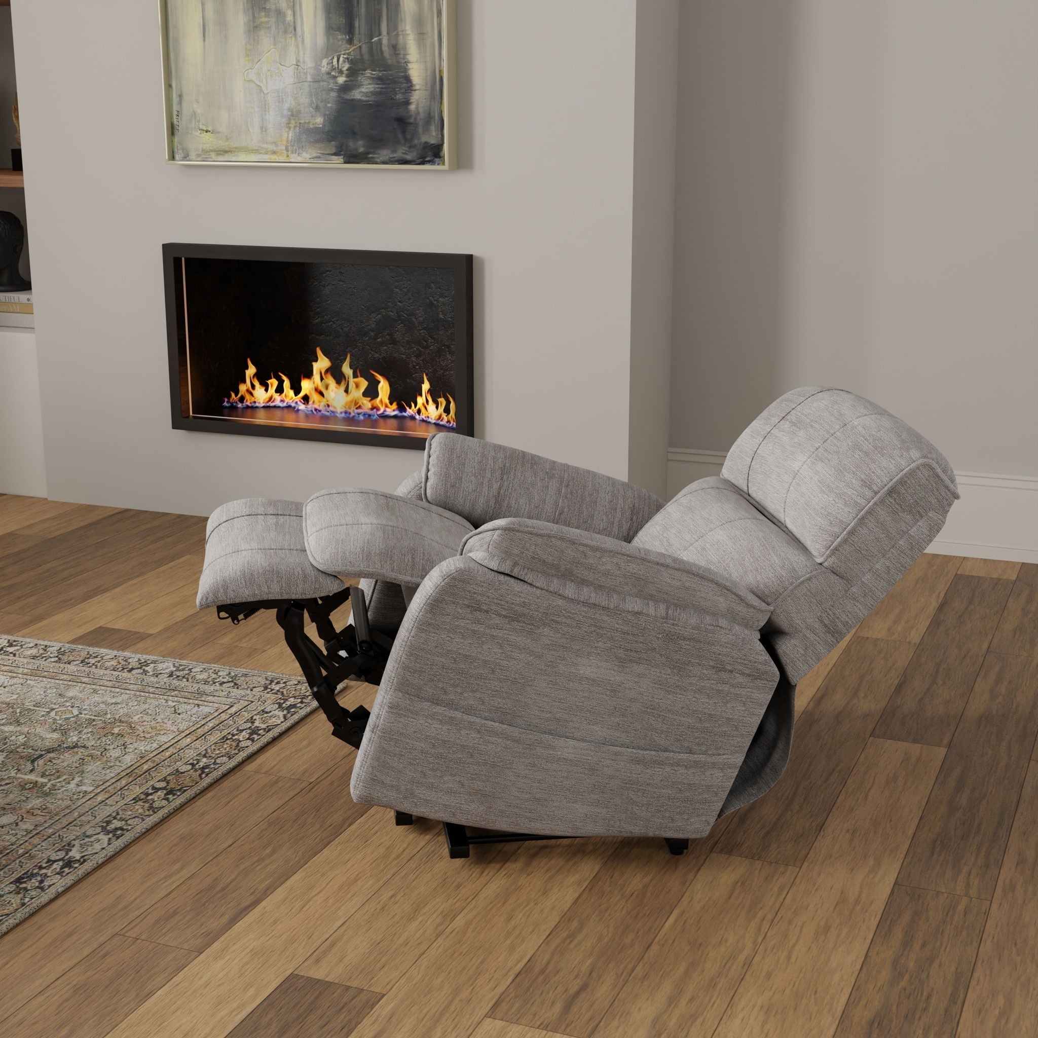 Marin Plush Fabric Power Lift Recliner – view 7