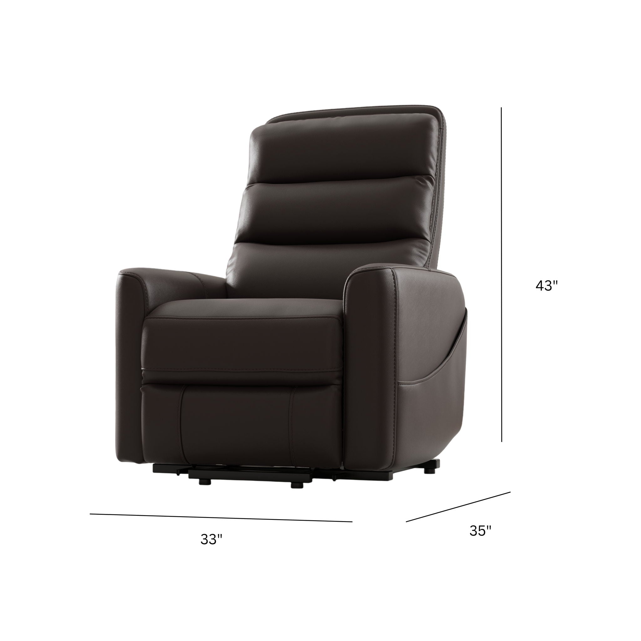 Preston Faux Leather Power Lift Recliner – view 10