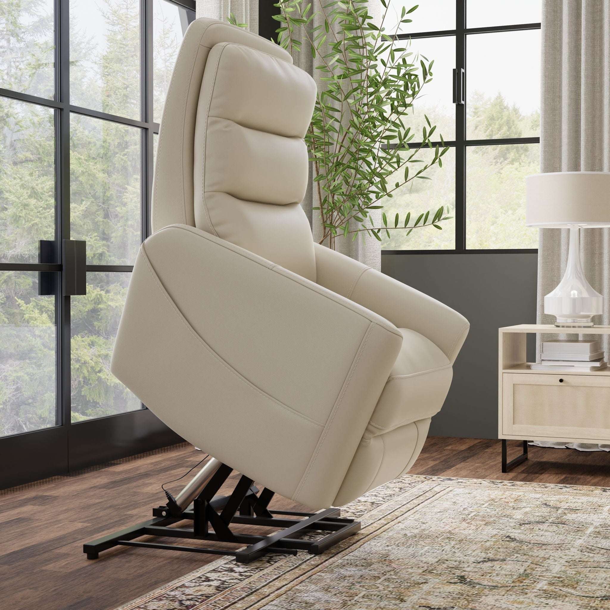 Preston Faux Leather Power Lift Recliner – view 11