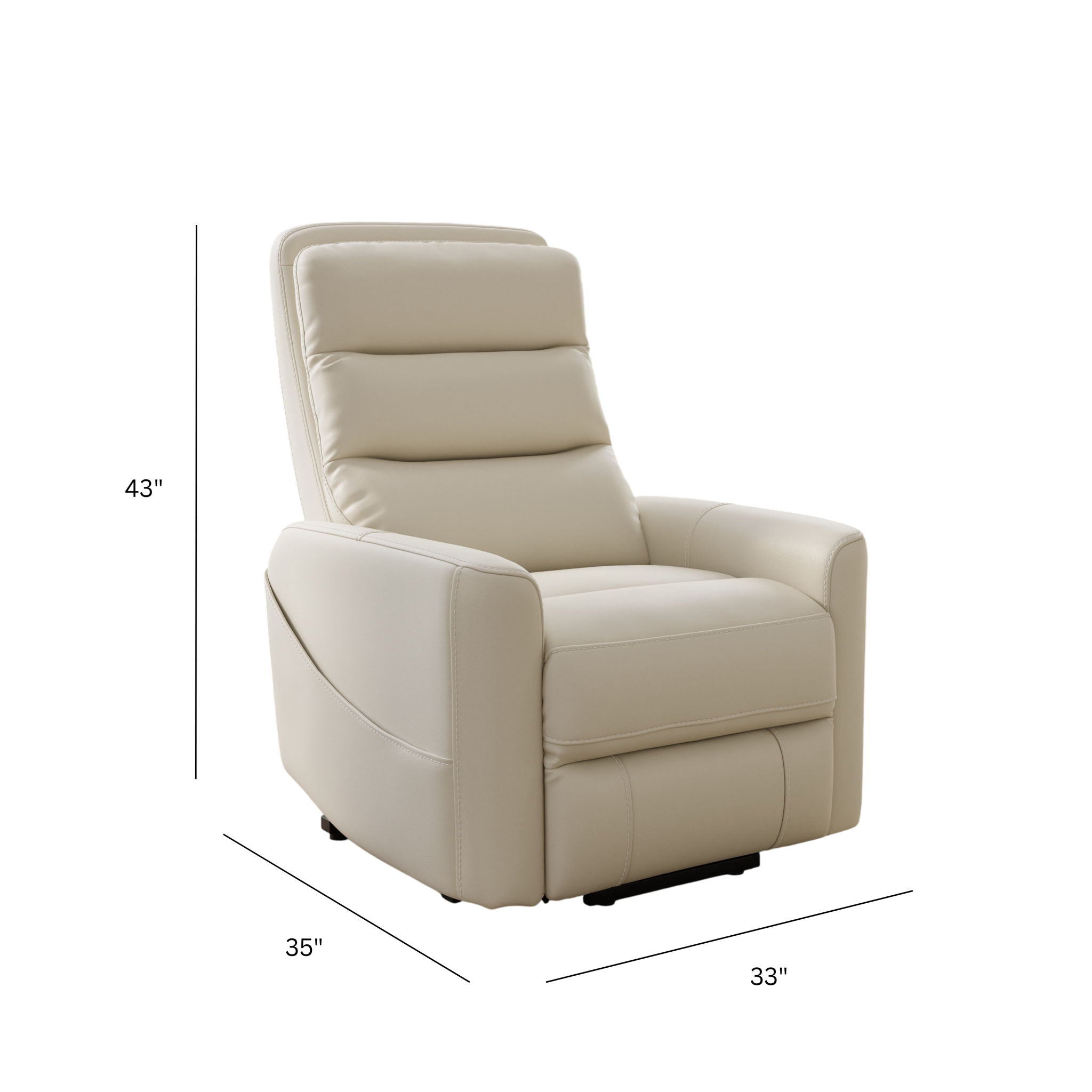 Preston Faux Leather Power Lift Recliner – view 14