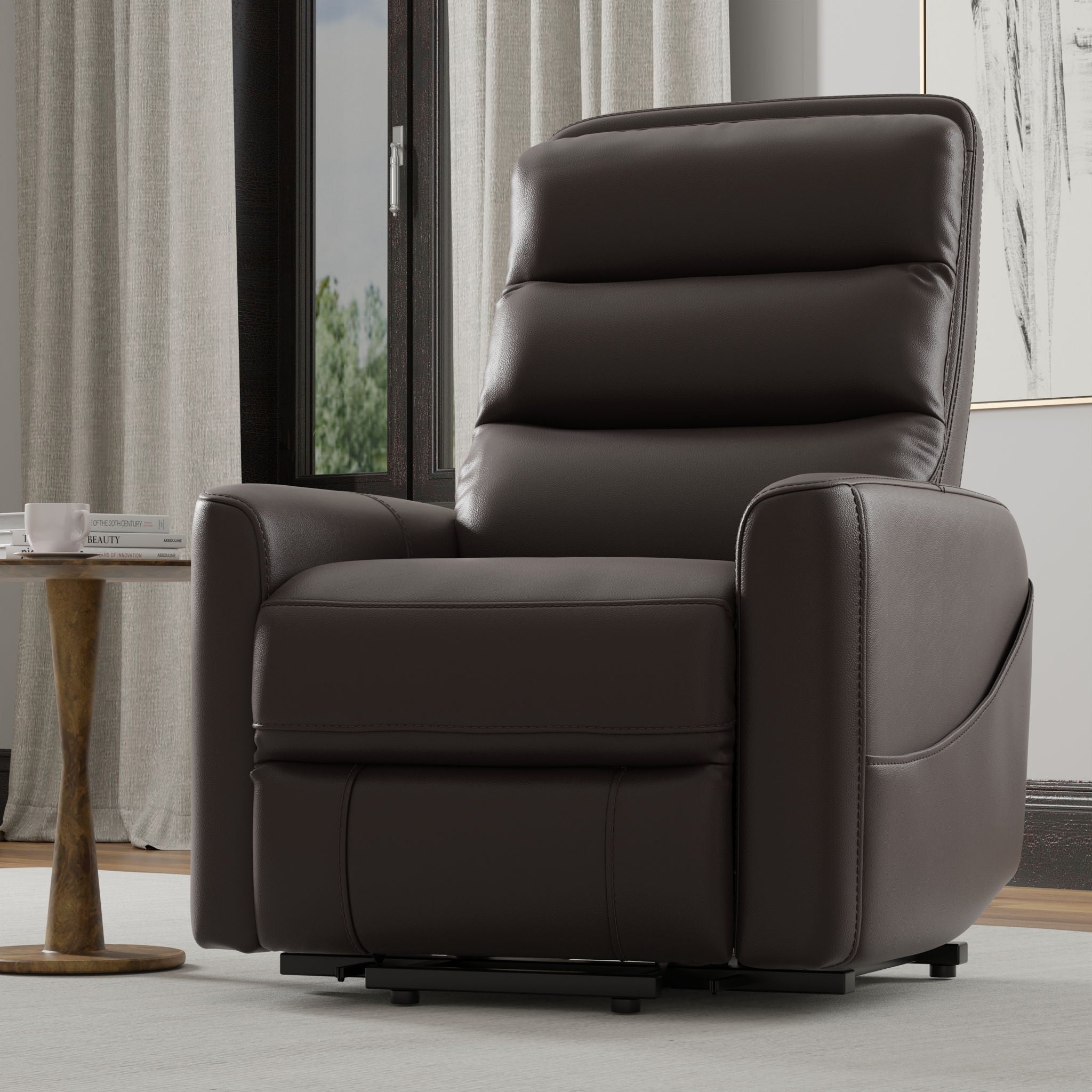 Preston Faux Leather Power Lift Recliner – view 20