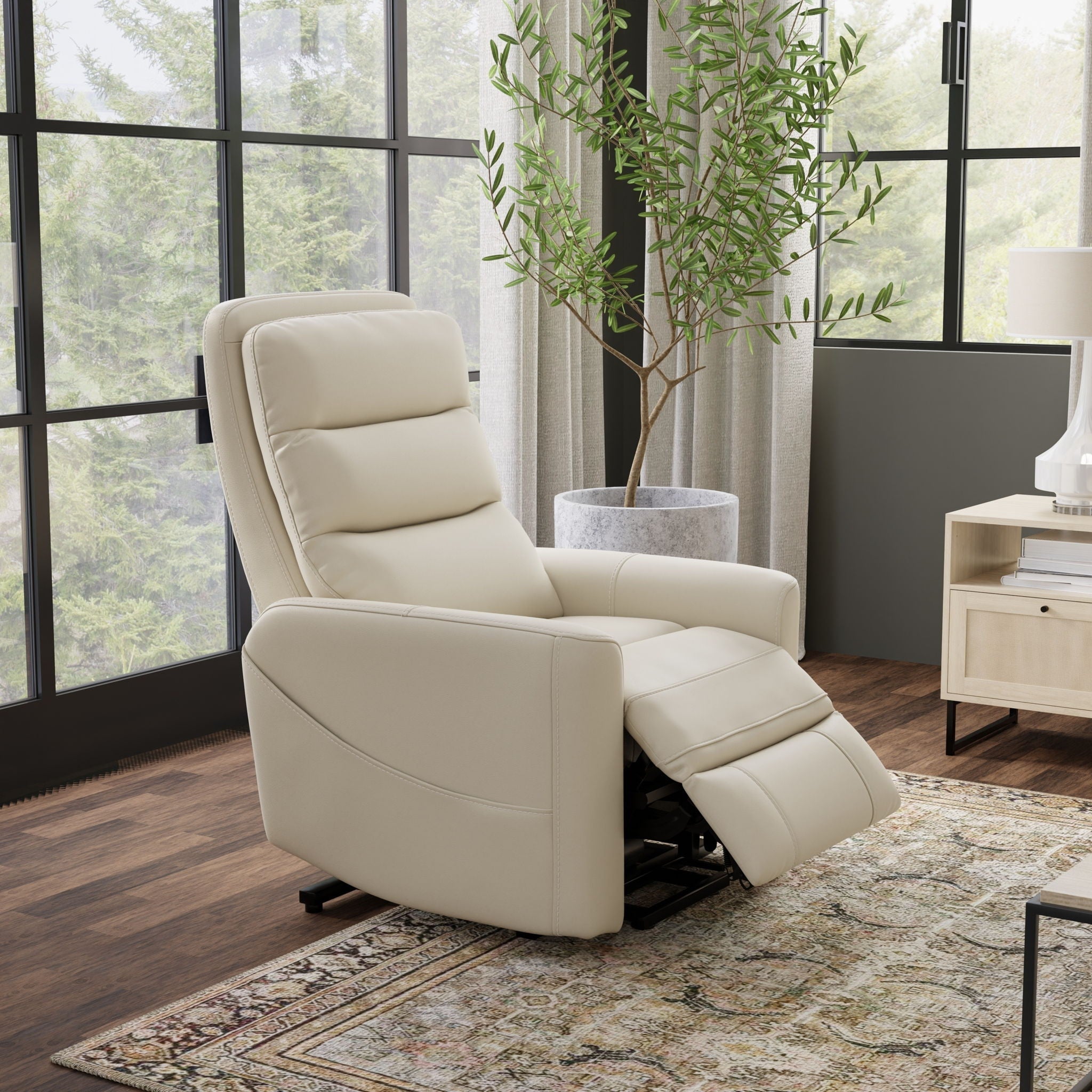 Preston Faux Leather Power Lift Recliner – view 5