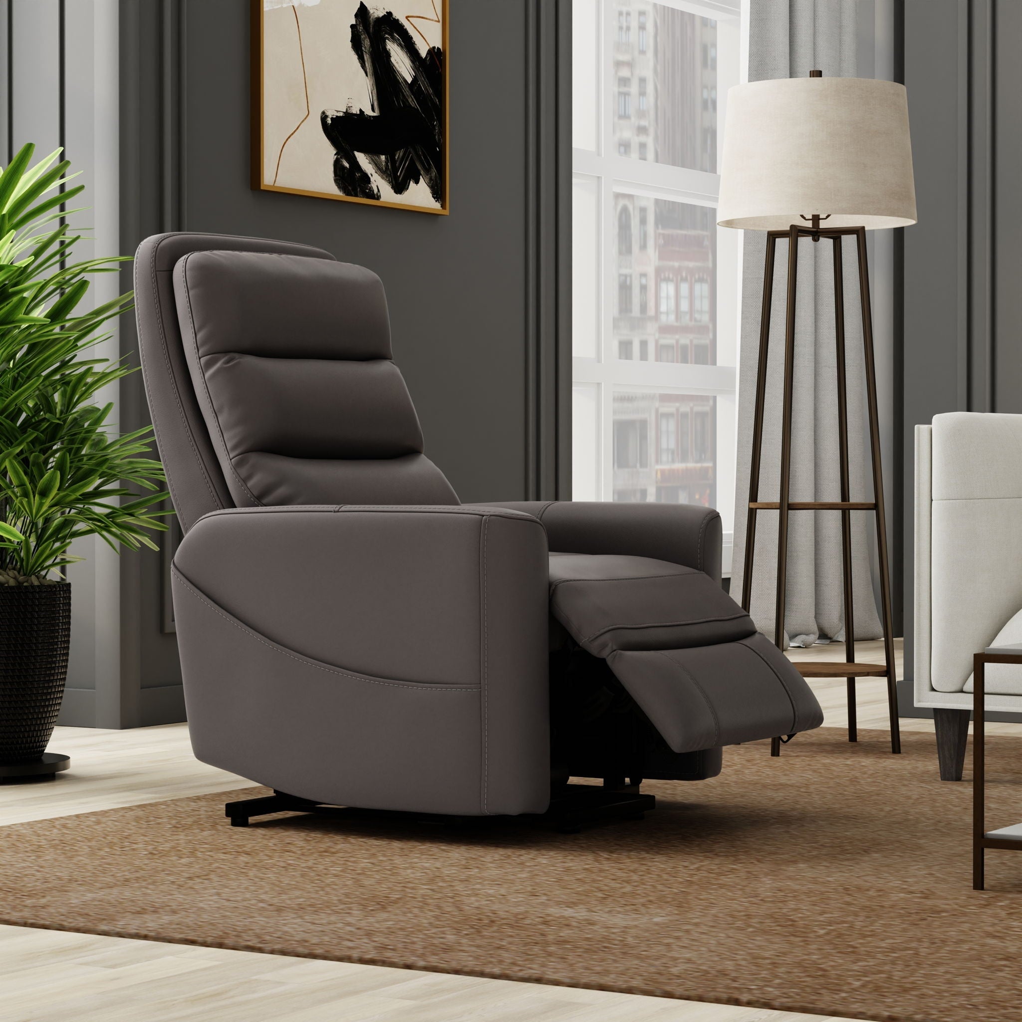 Preston Faux Leather Power Lift Recliner – view 7