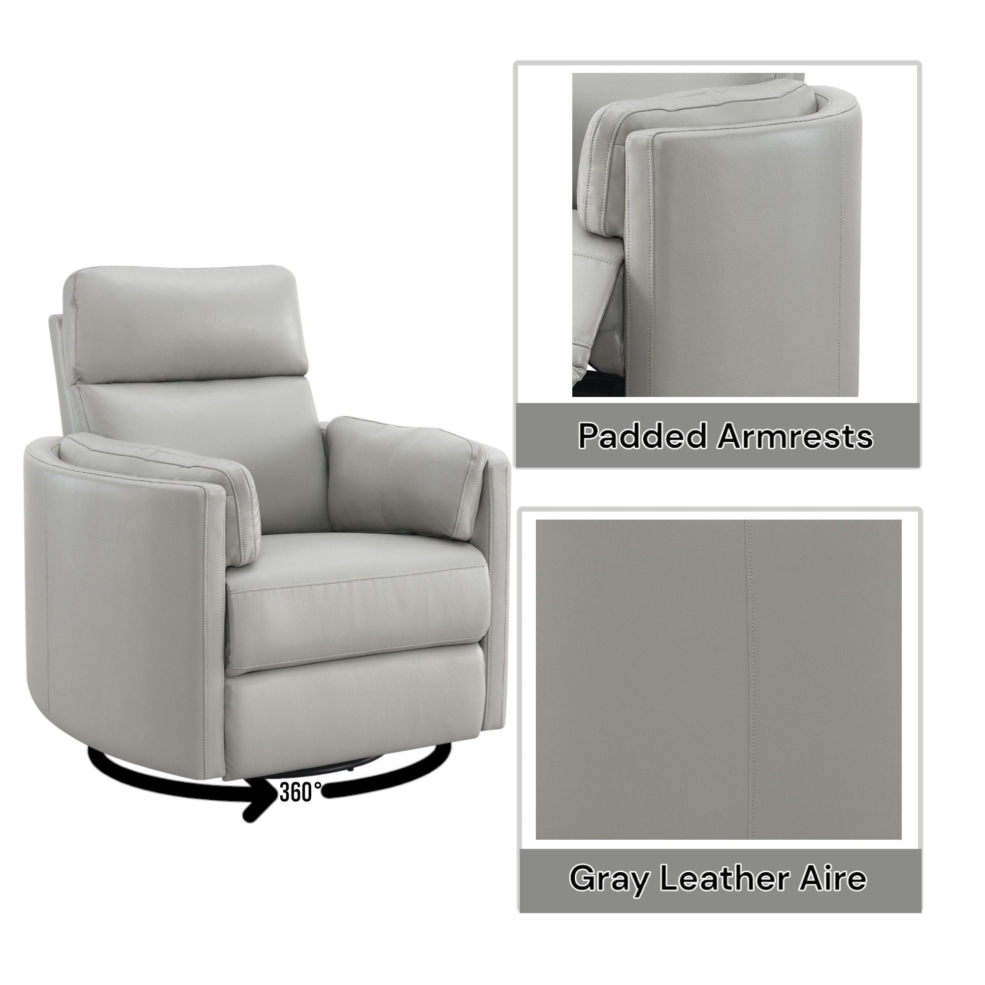 Rowan Swivel Glider Recliner Chair – view 14