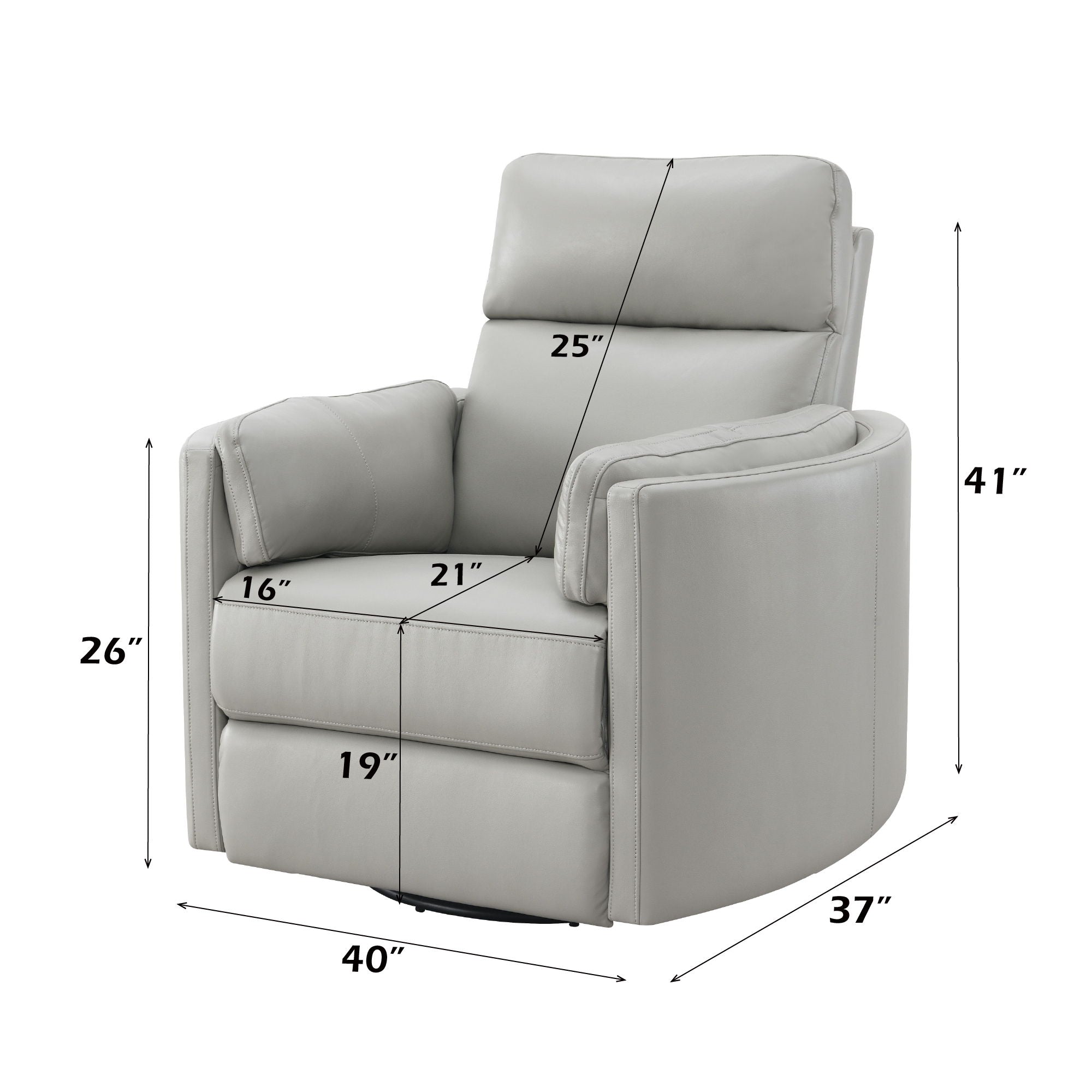 Rowan Swivel Glider Recliner Chair – view 15